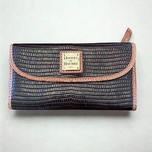 Dooney & Bourke | Lizard Continental Clutch Wallet